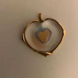 Gold/glass pendant